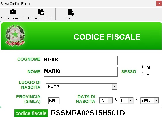 Salva dati in formato immagine oppure file testo